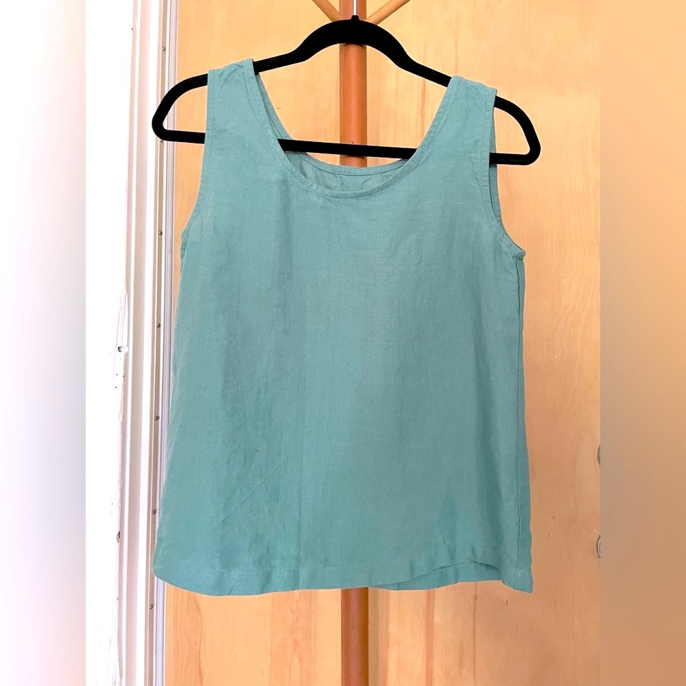 Loose Fit Linen Tank Top Handmade by Etsy Seller Linenia